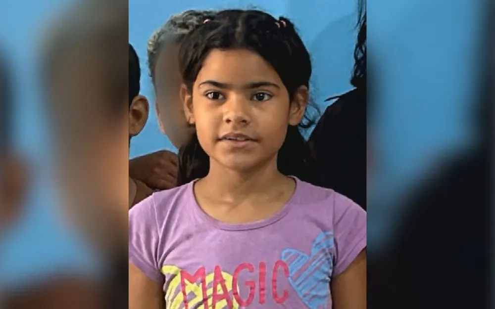 Morte de menina de 9 anos é investigada, em Goiás — Foto: Reprodução/TV Anhanguera